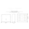 Paper Towel Dispensers Wall-Mounted Paper Towel Dispenser Large Capacity Towel Dispenser Commercial Paper Towel Holders Kitchen Hand Towel Dispenser Fashion view 2