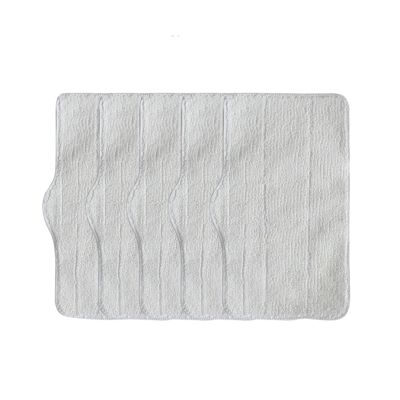 MhaRt 3/5/10 Pcs Mop Cleaning PadsCompatible for Xiaomi Compatible for Deerma DEM ZQ600 ZQ610 Handhold Steam Vacuum Cleaner Cleaner Mop Replacement Accessory (Color : 5 PCS)