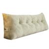 ZZYK Fleece Wedge Headboard Pillow,Large Backrest Triangular Headboard Reading Pillow,Solid Color Positioning Support Bed Rest Cushion Removable Daybed Bolster Cover,Green,59inch/Queen view 1