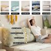 ZZYK Fleece Wedge Headboard Pillow,Large Backrest Triangular Headboard Reading Pillow,Solid Color Positioning Support Bed Rest Cushion Removable Daybed Bolster Cover,Green,59inch/Queen view 2