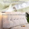 ZZYK Fleece Wedge Headboard Pillow,Large Backrest Triangular Headboard Reading Pillow,Solid Color Positioning Support Bed Rest Cushion Removable Daybed Bolster Cover,Green,59inch/Queen view 4