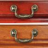 Drawer Knobs, Gold Brass Knobs Door Handle,Cupboard Handles,2pcs Antique Drawer Handles Pulls Wardrobe Drop Pull Drawer Handles Vintage Kitchen Cabinet Pull Bedroom Dresser Bronze(Hole Distance:78mm) view 3