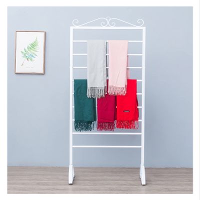 Craft Room Ribbon Storage Organizer Rack Wrapping Paper/Ribbon Display Stand Holder for Craft Room Flower Shop, 9 Layer Floor Standing Modern Scarf Storage Organzier Rack, Multifunctional Shelf ( Colo