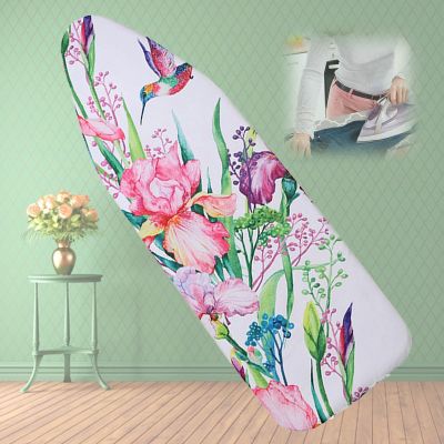 KAnduo Ironing Board Covers with Elastic Edge Replacement Ironing Board Cover Assorted Colors Home Decoration (Color : Kingfisher, Size : 55.12inx19.69in)