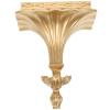 Cabilock Golden Resin Wall Mounted Floating Shelf for Living Room Decor, Small Storage Holder for Plants, Candles, Speakers, and Home Accessories view 1
