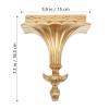 Cabilock Golden Resin Wall Mounted Floating Shelf for Living Room Decor, Small Storage Holder for Plants, Candles, Speakers, and Home Accessories view 3