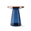 SYRIS Living Room Side Table Postmodern Sofa Side Table Living Room Glass Round Coffee Table Hotel Bedside Table Hong Kong Style Sofa Side Table Bedroom Side Table (Color : A, Size : S46cm) view 1