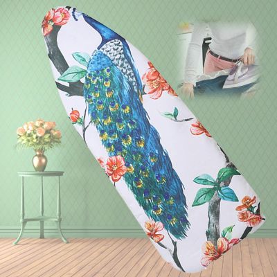 KAnduo Ironing Board Cover, Standard Size 19x55, Silicone Coated, Resist Scorching and Staining, Replacement Covers for Ironing Tables (Color : Peacock, Size : 55.12inx19.69in)