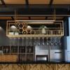 PCWLH Ceiling Mounted Wine Bottle Rack - Stylish Bar Liquor Shelves with Glass Holder - Organize Display in Home Bar, Dining Room, Kitchen view 3