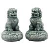 WXMYOZR Feng Shui Lion Statues, Pair of Guardian Lions, Fu Foo Dogs for Cash Register, Office Desk, Chinese Dog Door Statues Home Office Decoration Desktop Ornaments view 1