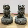 WXMYOZR Feng Shui Lion Statues, Pair of Guardian Lions, Fu Foo Dogs for Cash Register, Office Desk, Chinese Dog Door Statues Home Office Decoration Desktop Ornaments view 2