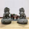 WXMYOZR Feng Shui Lion Statues, Pair of Guardian Lions, Fu Foo Dogs for Cash Register, Office Desk, Chinese Dog Door Statues Home Office Decoration Desktop Ornaments view 3
