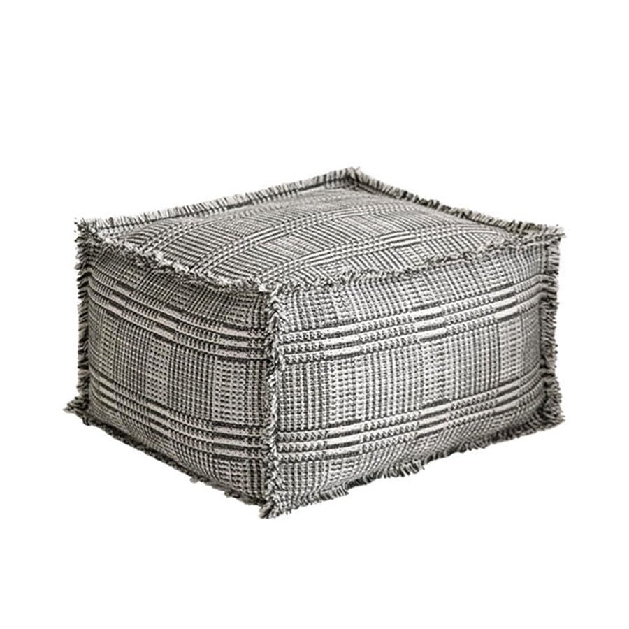 ESRADA Pouf Covers Boho Pouf Cover Design,Decoration Footstool for Living Room Bedroom Patio for Meditation Yoga A
