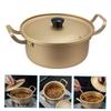 Double Handle Ramen Pot Instant Noodle Cooking Pot Small Ramen Noodle Bowl Lid view 2