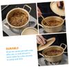 Double Handle Ramen Pot Instant Noodle Cooking Pot Small Ramen Noodle Bowl Lid view 4