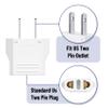 Bates - EU to US Plug Adapter, 20 Pack, Europe to USA view 4