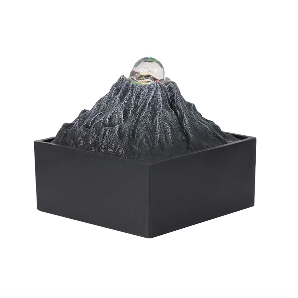 Tabletop Fountain Flowing Water Decoration Recycling Aquatic Office Transfer Rockery Fountain Wealth Invitation Desktop Creativity Simplicity Desktop Decoration Fountain Tabletop Water Fountain