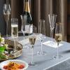 Champagne Flutes 180ml Champagne Glasses Home Premium Goblet Set Crystal Glass Champagne Flutes Ideal for Home Bar, Special Occasions 2 Pcs Champagne Glasses (Color : B) view 3