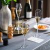 Champagne Flutes 180ml Champagne Glasses Home Premium Goblet Set Crystal Glass Champagne Flutes Ideal for Home Bar, Special Occasions 2 Pcs Champagne Glasses (Color : B) view 4