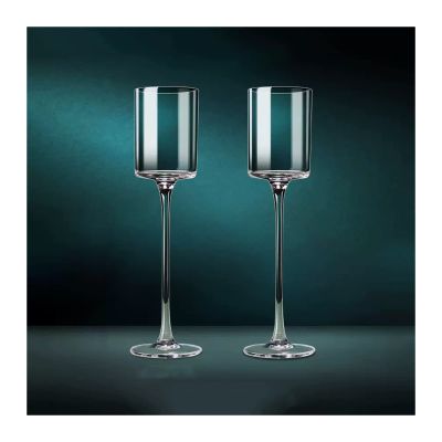 Champagne Flutes 2 pcs Crystal Glass Champagne Glasses Light and Transparent Creative Cocktail Glasses Vintage Sparkling Glasses 120ml Tall Champagne Flute Champagne Glasses (Color : A)