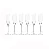 Champagne Flutes Creative Slanted Champagne Glasses 180ml Crystal Glass Sparkling Glasses Set of 6 Home Luxury Champagne Flute Cocktail Glass Set Champagne Glasses (Color : A) view 1