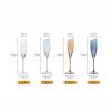 Champagne Flutes Creative Slanted Champagne Glasses 180ml Crystal Glass Sparkling Glasses Set of 6 Home Luxury Champagne Flute Cocktail Glass Set Champagne Glasses (Color : A) view 2