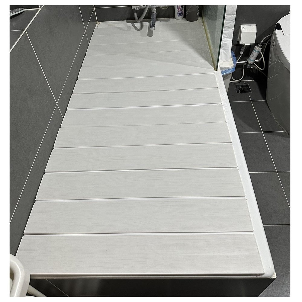 Bathtub Tray Bathtub Caddy Tray Dust-Proof Bathtub Cover, Folding Insulation Cover Bath Tub Accessories Scalable Shutter Bath Lid for Most Standard Sized Bathtubs, Length 160/170/180cm Multifunctional