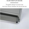 CHIPEL Outdoor Indoor Principal Dean Suggestion Box, Large Capacity Wall Mounted Mailbox, Galvanized Steel Letter Organizer, Home PO Box, Easy to Install (Color : Dark Gray) view 3