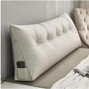 HIOSIEFUO Removable, Washable Wedge headboard Pillow, Large Bed/Sofa Back Cushion, Triangular headboard Reading Pillow, Bedside Pillow with Removable (Color : Ivory White, Size : 120x50x20cm) view 1