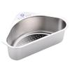BESTOYARD Stainless Steel Sink Rack Stainless Steel Drain Basket Triangle Sink Brush Stainless Sink view 1