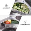 BESTOYARD Stainless Steel Sink Rack Stainless Steel Drain Basket Triangle Sink Brush Stainless Sink view 3