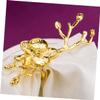 BESTOYARD 2 Pcs Flower Napkin Rings Serviette Holders Flower Napkin Buckles Serviette Buckles Serviette Rings New Chinese Style Napkin Holder view 2