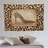 ZhiRain Sexy Leopard Print Tapestry Wall Hanging Brown Animal Texture High Heels Animal Skin Tapestries Home Decor for Living Room Bedroom Apartment Farmhouse Dorm 60"x90" view 1