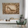 ZhiRain Sexy Leopard Print Tapestry Wall Hanging Brown Animal Texture High Heels Animal Skin Tapestries Home Decor for Living Room Bedroom Apartment Farmhouse Dorm 60"x90" view 4