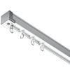 Bedroom Bathroom Extra Long Curtain Track System, Ceiling/ Wall Mount Room Divider Curtain Rods, Privacy & Partition Shower Divider Strips with Roller Hooks ( Color : Wall Mount , Size : L 5m/197inch view 1