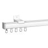 31 39 42 55 63 67 118 197 275 315 Inch Long Curtain Track Ceiling/ Wall Mount Heavy Duty, Extra Long Room Divider Partition Curtain Track Rods System, for Window Rv, with Roller Hooks ( Color : Wall M view 1