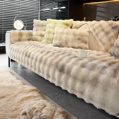 Couch Cover Sectional L Shape Slipcover Velvet Plush Sofa Slipcover Corner 3/2/1/4 Seater Non-Slip - Furniture Protector Sofa Covers for Cushion Couch Loveseat Recliner Armrest Backrest ( Color : #25