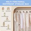 20pcs 60 Inch Plastic Garment Bag Dry Cleaner Bags Clear Plastic bag Dry Cleaning Laundry Bags for Clothes Cover Hanging Clothes Clothes Storage for Long Dresses Skirt Coat Suit Shirt Jacket view 4