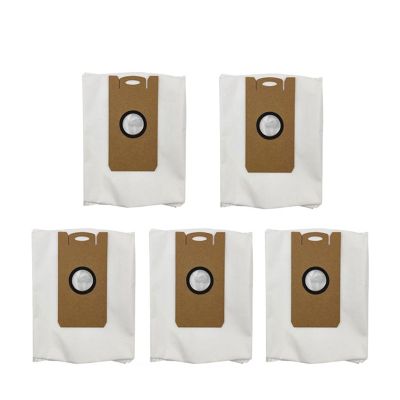 Beegie Compatible for Lydsto W2. Mop Cloth Parts Dust Bags Hepa Filter and Side Brush Robot Vacuums Spare Part Replacement Garbage Bags Accessories (Size : 5 PCS)