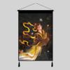 Handmade Tassel Wall Tapestry, Tassel Tapestry Wall Hanging Dunhuang Flying Fairy,small Wall Tapestries with Tassels,Cotton Linen Fabric Wall Art Tapestry for Dining Room Office,P-45x65cm (Color : L view 1