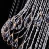 Modern Chandeliers Crystal, Contemporary Crystal Chandelier Interior LED Ceiling Hanging Lamp Modern Villa Living Room Stairs Pendant Light Personality Hotel Studio Decor Suspended Light Fixture view 3