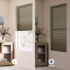 Boolegon 1.5" Jacquard Patten Cordless Cellular Shades for Windows Light-Fitering Fabric Thermal Insulated, Noise Reduction, Room Darkening Honeycomb Blinds for Home, Brown, Custom Size view 2