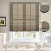 Boolegon 1.5" Jacquard Patten Cordless Cellular Shades for Windows Light-Fitering Fabric Thermal Insulated, Noise Reduction, Room Darkening Honeycomb Blinds for Home, Brown, Custom Size view 4