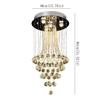 Modern Chandeliers Crystal, Modern Crystal Chandelier Interior LED Ceiling Hanging Lamp Home Bedroom Living Room Pendant Light Contemporary Dining Table Staircase Decoration Suspended Light Fixture view 2