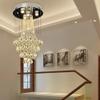 Modern Chandeliers Crystal, Modern Crystal Chandelier Interior LED Ceiling Hanging Lamp Home Bedroom Living Room Pendant Light Contemporary Dining Table Staircase Decoration Suspended Light Fixture view 3