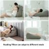 AKYLDI Bed Chairs for Sitting up in Bed for Adults, Backrest Pillow Removable Neck Pillow/Washable Cover, Study Pillow for Sitting up in Bed for Reading Gaming,Green view 4