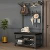 Exquisite Clothes Rail Rack Shoe Bench Coat Stand Rack Hanger Coat Rack Entryway Coat Rack Shoe Bench, 3-In-1 With Storage Bench, Storage Shelf Organizer With 10 Hooks And 3-Tier Shoe Rack, view 1