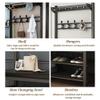 Exquisite Clothes Rail Rack Shoe Bench Coat Stand Rack Hanger Coat Rack Entryway Coat Rack Shoe Bench, 3-In-1 With Storage Bench, Storage Shelf Organizer With 10 Hooks And 3-Tier Shoe Rack, view 4