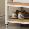 Exquisite Clothes Rail Rack Shoe Bench Coat Stand Rack Hanger Coat Rack Entryway With Bench And Shoe Storage, Multifunctional 5-In-1 Coat Rack Shoe Bench With 9 Hooks, Industrial Entryway St view 2