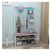 Exquisite Clothes Rail Rack Shoe Bench Coat Stand Rack Hanger Entryway Coat Rack With Shoe Bench,Coat Hanger Shoe Rack Organizer With Coat Hanger Stand,2-tier Shoe Rack And Storage Bench view 1
